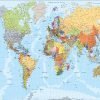 Mapa mundo español plastificado